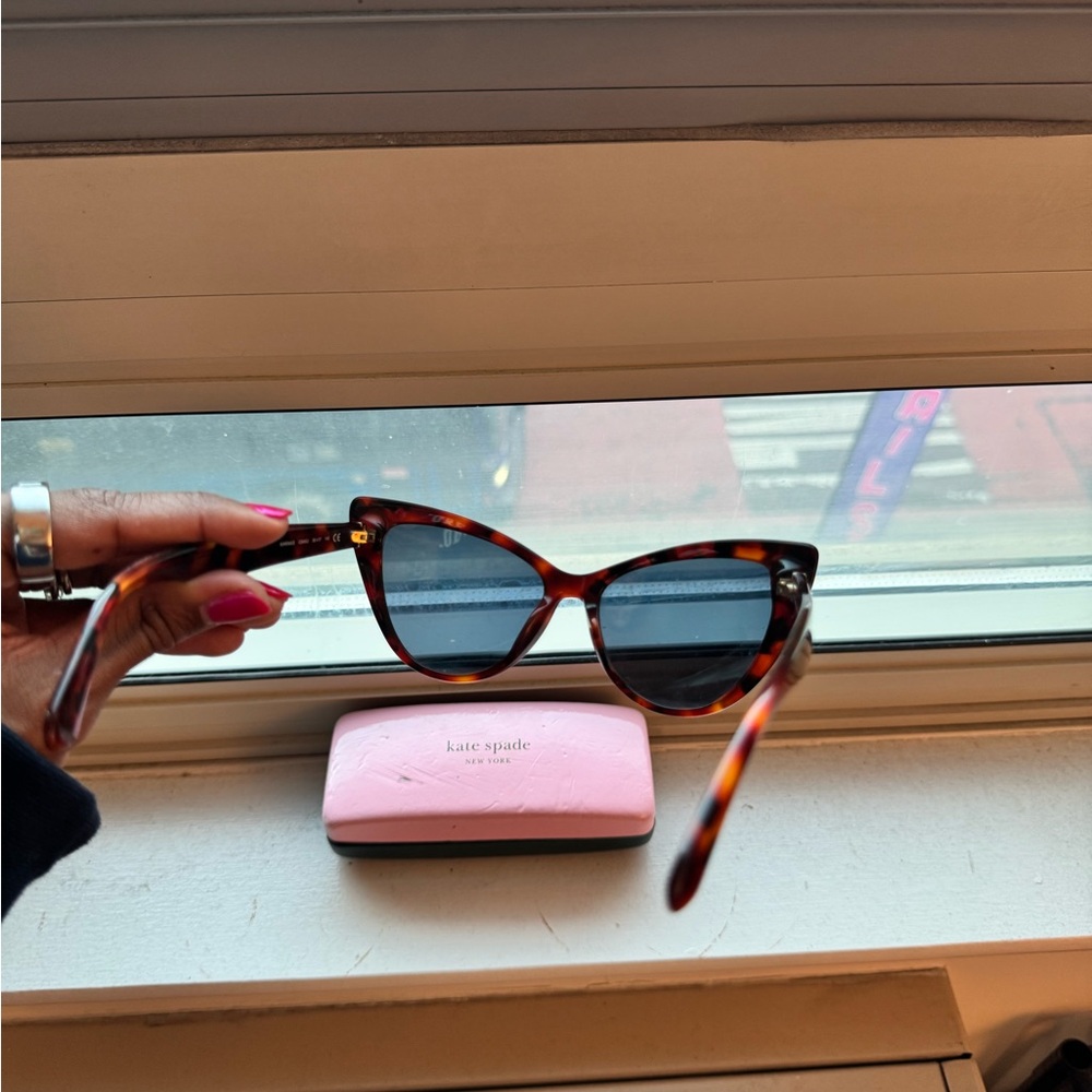 Kate Spade Tortoise Cat-Eye Sunglasses - Picture 7 of 9